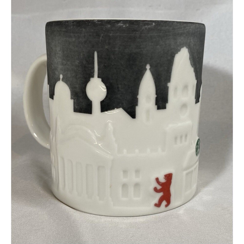 Starbucks Berlin Germany Relief Mug 2021 Production 16oz Collectible Faded